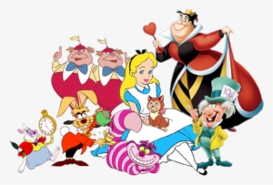 Alice In Wonderland Clipart - Cartoon Alice In Wonderland Characters