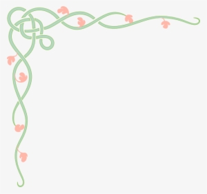 Vine With Pink Flowers Svg Clip Arts 600 X 564 Px