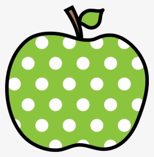Apple Pattern Png Library Stock - Polka Dot Apple Clipart