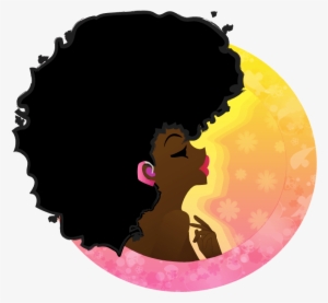 Black Woman With Afro Png Clip Art Library Stock - Black Pride