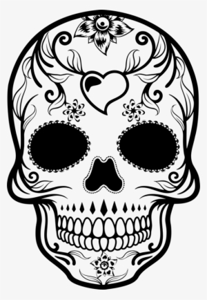 La Calavera Catrina Day Of The Dead Skull Drawing - New Orleans Saints Sugar Skull