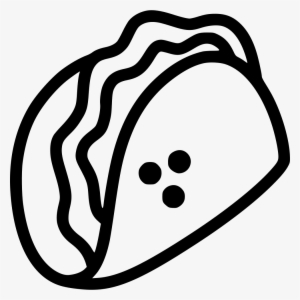 Png File - Taco Vector Png White