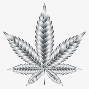 Leaf Cannabis Symmetry Silhouette Multiculturalism - Clip Art