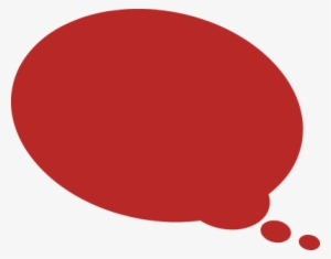 Lively Red Round Thought Bubble - Colorful Thought Bubble Png