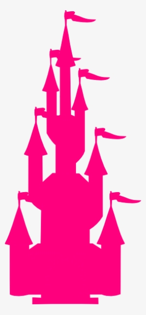 Pink Castle Clip Art At Clker - Castle Silhouette Purple Png
