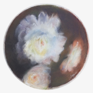 Round Peony Unframed