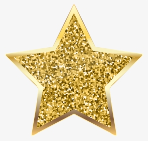 Golden Deco Star Transparent Png Clip Art