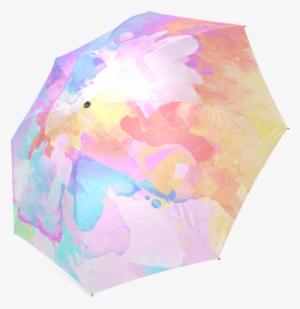 Colorful Watercolor Paint Spatter Abstract Art Foldable - Visual Arts