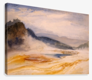 Great Springs Of The Firehole River Canvas Print - Western Confluence A Guide To Governing Natural Resources