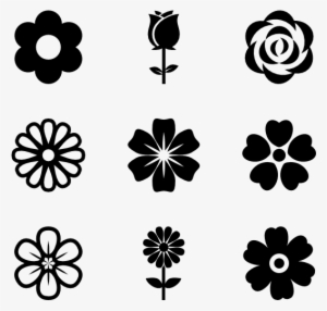 Blossoms 50 Icons - Flower Icon Vector
