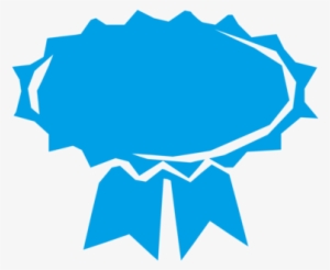 Ribbon Rosette Computer Icons Blue Award - Azul Clipart Imagem De Medalha Azul Png