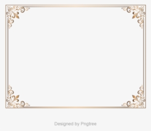 Golden Background Border, Border Vector, Golden Border, - Drawing