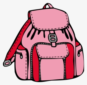 Svg Freeuse Stock Backpack Clipart Pink Backpack - Bookbag Png