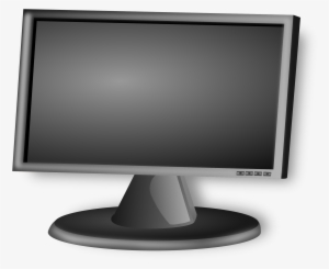 Display Clipart Pc Monitor - Lcd Black And White
