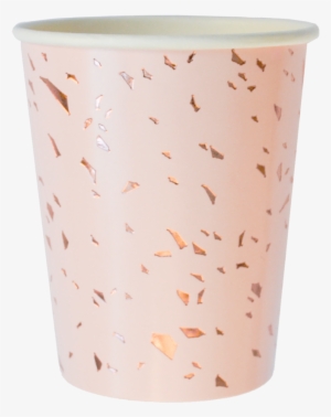 Pale Pink Confetti Paper Cups - Party