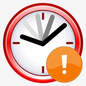 Out Of Date Clock Icon - Out Of Time Icon