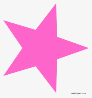 Free Pink Star Clip Art Image - Symbol