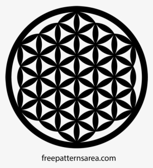 Geometry Flower Of Life Free Png Pattern - Flower Of Life