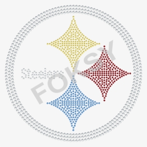 Nfl Pittsburgh Steelers Logo Rhinestone Transfers For - Plate