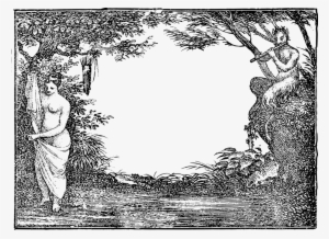 Devil Goatman Picture Frames Drawing Cartoon - Devil Frame