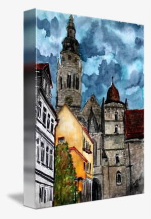 Transparent Castle Paintings Graphic Download - Coburg Germany Castle Painting Art Print