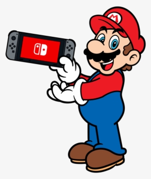 Super Mario X Nintendo Switch - Mario With Nintendo Switch
