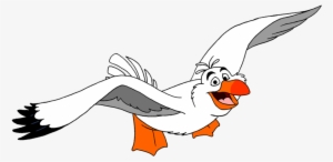 Seagull Clipart Little Mermaid - Little Mermaid Characters Scuttle