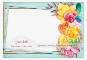 Watercolor Flowers Frame - Picture Frame