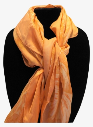 Tommy Bahama Pale Orange Jungle Print Silk Scarf 34 - Scarf