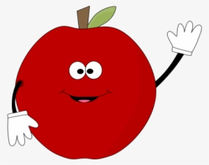 Jpg Freeuse Stock Clipart Smiley Face Red - Apple Fruit With Face