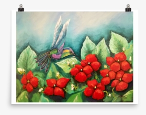 Humming Impatiens, Print On Premium Luster Photo Paper - Art