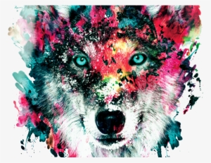 Watercolor Wolf Watercolor Wolf - Wolf T Shirt Design