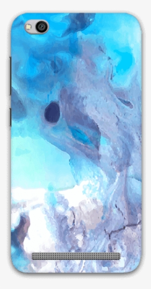Blue Watercolor Marble Redmi 5a Mobile Case - Light Blue Abstract Marble Notebook