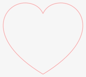 Heart-shaped Clipart Pink - Red Heart Outline Transparent