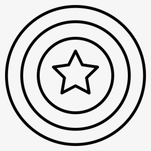 Captain America - - Dibujo De Escudo De Capitan America