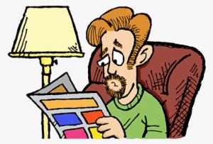 Women Read Newspaper Cartoon