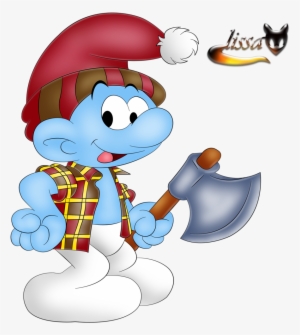 Smurf Lesorub Smurfs - Смурфики Клипарт