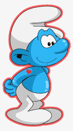 Vector Royalty Free My Smurf By Kiss The Iconist On - Hefty Smurf