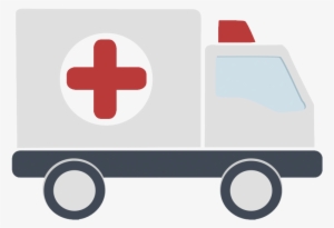 Ambulance Icon - Ambulance Flat Design Png