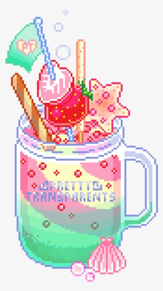 Food Clipart Transparent Png Tumblr - Pixel Art Pastel Food