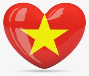 Flag Icon, North Vietnam, Png Format, Flags, National - Hong Kong Flag Heart