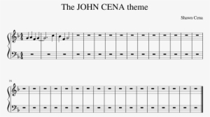 The John Cena Theme Sheet Music Composed By Shawn Cena - Music