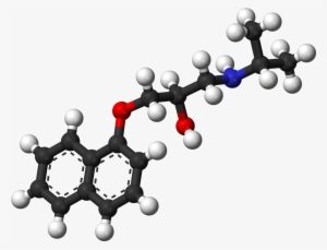Propranolol 3d Balls - Amine Compounds (chemical Compounds)