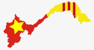 South Vietnam Flag Map