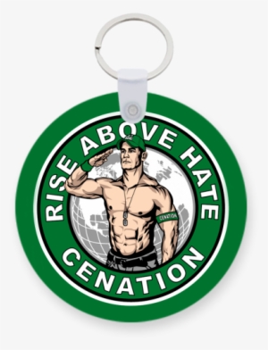 John Cena Printed Keychain - John Cena Rise Above Hate Cenation