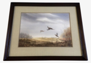 R J Nelson, Watercolor Painting, Ducks Unlimited, Ring - Watercolor Painting