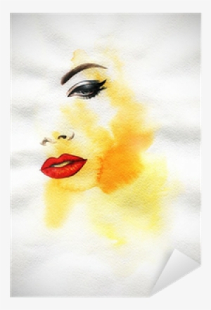 Beautiful Woman Face - Illustration