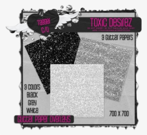 Cu Glitter Paper Overlays Larger Image - Girl