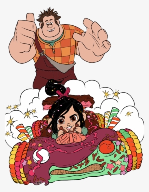 Taffyta Wreck It Ralph, Vanellope In Her Kart - Wreck It Ralph Art Png