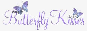 Kiss Clipart The Word - Lettering Of Word Butterfly